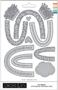 Concord and 9th - Die - Rainbow Stitches & Strings