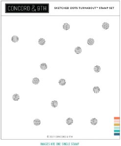 Concord and 9th - Turnabout Clear Stamp - Sketched Dots