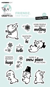 Studio Light - Clear Stamp - Frosty Hello Friendz