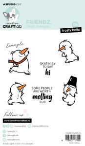 Studio Light - Clear Stamp - Frosty Hello Friendz