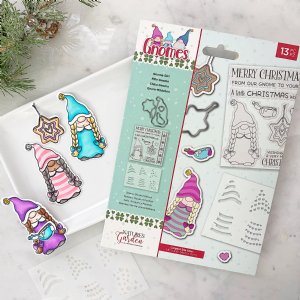 Crafter's Companion - Stamps, Dies & Stencil Set - Gnome Girl