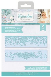 Sara Signature - Embossing Folder Duo - WC - Snowflake Edges