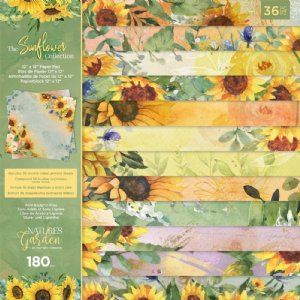 Crafter's Companion - 12X12 Paper Pad - Nature's Garden - Sunflower Collection