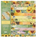Crafter's Companion - 6X6 Paper Pad - Nature's Garden - Sunflower Collection