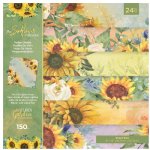Crafter's Companion - 8X8 Vellum Pad - Nature's Garden - Sunflower Collection