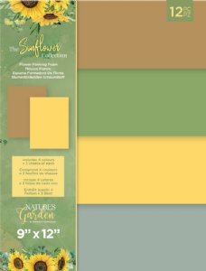 Crafter's Companion - 9X12 Flower Forming Foam Pack - Nature's Garden - Sunflower Collection