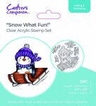 Crafter's Companion - Clear Stamp - Snow What Fun!