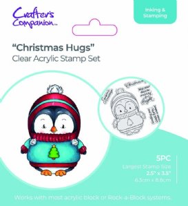 Crafter's Companion - Clear Stamp - Christmas Hugs