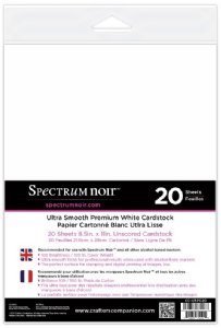 Crafters Companion - 8.5x11 Cardstock - Ultra Smooth (20 sheet pkg)