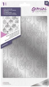 Gemini FoilPress - Hot Foil Plate - Deluxe Chandelier Background