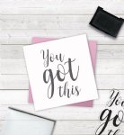 Crafter's Companion - Clear Stamp - You Got This