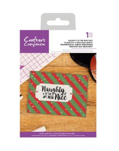 Crafter's Companion - Clear Stamp - Naughty Is The New Nice