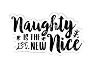 Crafter's Companion - Clear Stamp - Naughty Is The New Nice