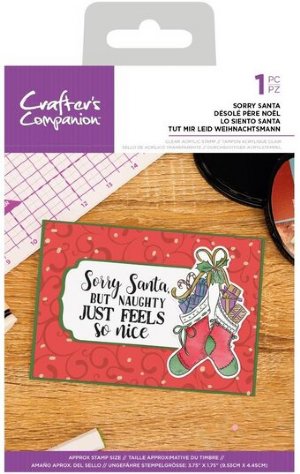 Crafter's Companion - Clear Stamp - Sorry Santa