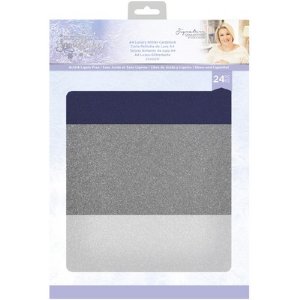 Sara Signature - Glitter Cardstock - Glittering Snowflakes