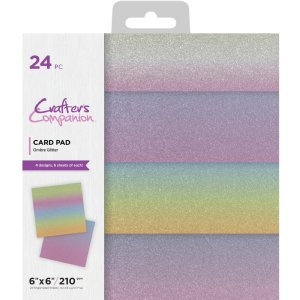 Crafter's Companion - 6X6 Paper Pad - Ombre Glitter