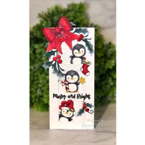Creative Expressions - Clear Stamp - Santa Penguins