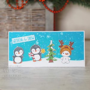 Creative Expressions - Clear Stamp - Santa Penguins