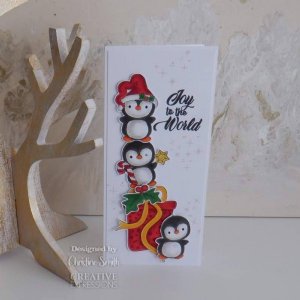 Creative Expressions - Clear Stamp - Santa Penguins