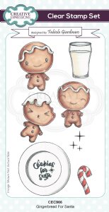 Creative Expressions - Clear Stamp - Gingerbread For Santa 