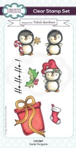 Creative Expressions - Clear Stamp - Santa Penguins