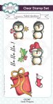 Creative Expressions - Clear Stamp - Santa Penguins