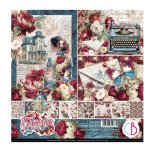 Ciao Bella - 8X8 Paper Pad - Bohemian Burgundy