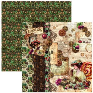 Ciao Bella - 12X12 Paper Pad - Chocolate Wanderlust