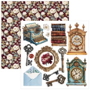 Ciao Bella - 6X6 Paper Pad - Bohemian Burgundy