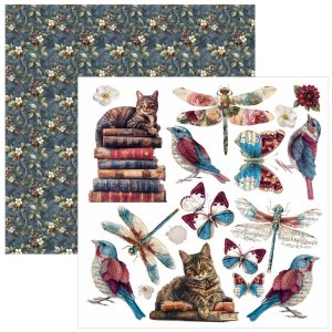 Ciao Bella - 6X6 Paper Pad - Bohemian Burgundy