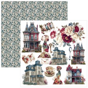 Ciao Bella - 6X6 Paper Pad - Bohemian Burgundy