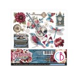 Ciao Bella - 6X6 Paper Pad - Bohemian Burgundy