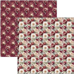 Ciao Bella - 12X12 Paper Pad - Bohemian Burgundy