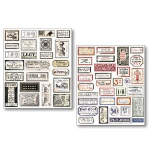 Ciao Bella - Mixed Media Stickers - Vintage Scripts