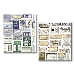 Ciao Bella - Mixed Media Stickers - Vintage Scripts