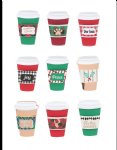Spellbinders - 3D Stickers - Christmas Cheer Coffee Cup
