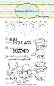 Colorado Craft Company - Anita Jeram - Clear Stamp -  Kittens & Mittens