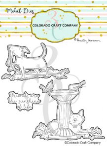 Colorado Craft Company - Die - Birdbath Friends
