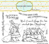 Colorado Craft Company - Anita Jeram - Clear Stamp - Santa Bunny