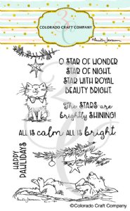 Colorado Craft Company - Anita Jerman - Clear Stamp - All Is Bright