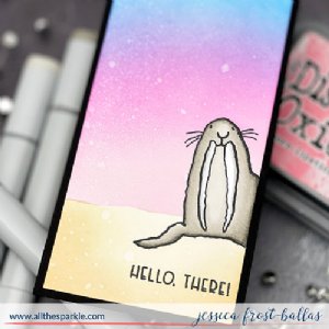 Colorado Craft Company - Mini Clear Stamp - Walrus