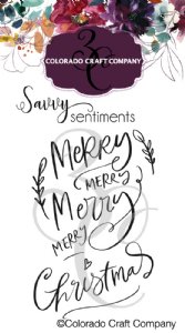 Colorado Craft Company - Clear Stamp - Merry Merry