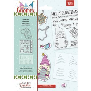 Crafter's Companion - Stamps, Dies & Stencil Set - Gnome Girl