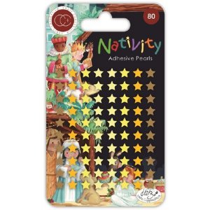 Craft Consortium - Adhesive Pearl Stars, Nativity