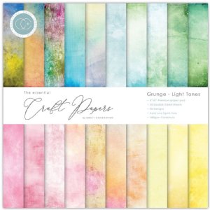 Craft Consortium - 8X8 Paper - Grunge - Light Tones