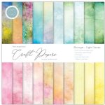Craft Consortium - 8X8 Paper - Grunge - Light Tones