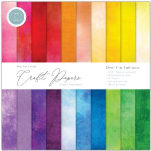 Craft Consortium - Essential Craft 12x12 Paper - Over the Rainbow