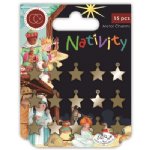 Craft Consortium - Metal Charms - Nativity - Stars