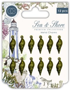 Craft Consortium - Metal Charms - Sea & Shore - Shells