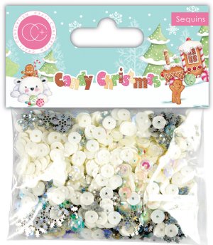 Craft Consortium - Snowflake Sequins - Candy Christmas